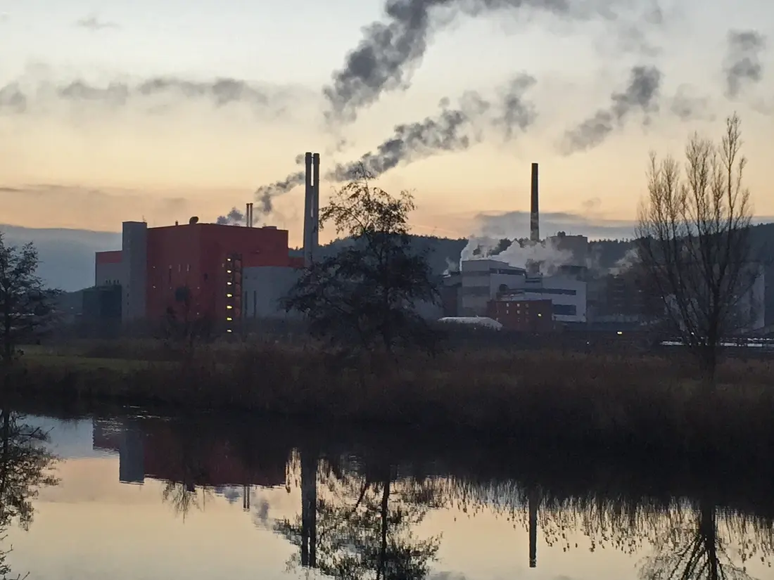 Das Heizkraftwerk in Heringen