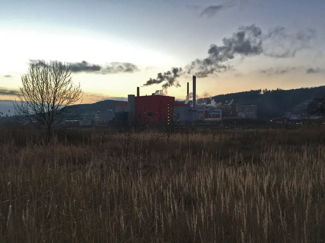 Das Heizkraftwerk in Heringen