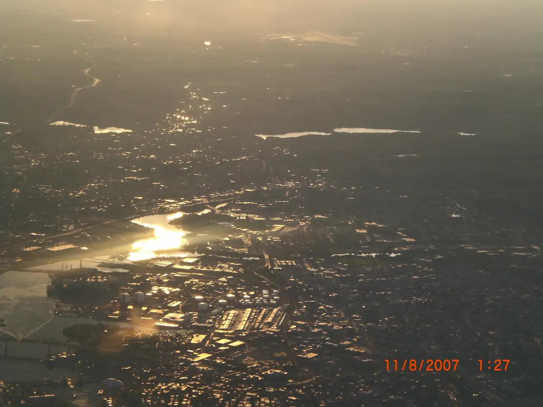 Anflug auf Boston