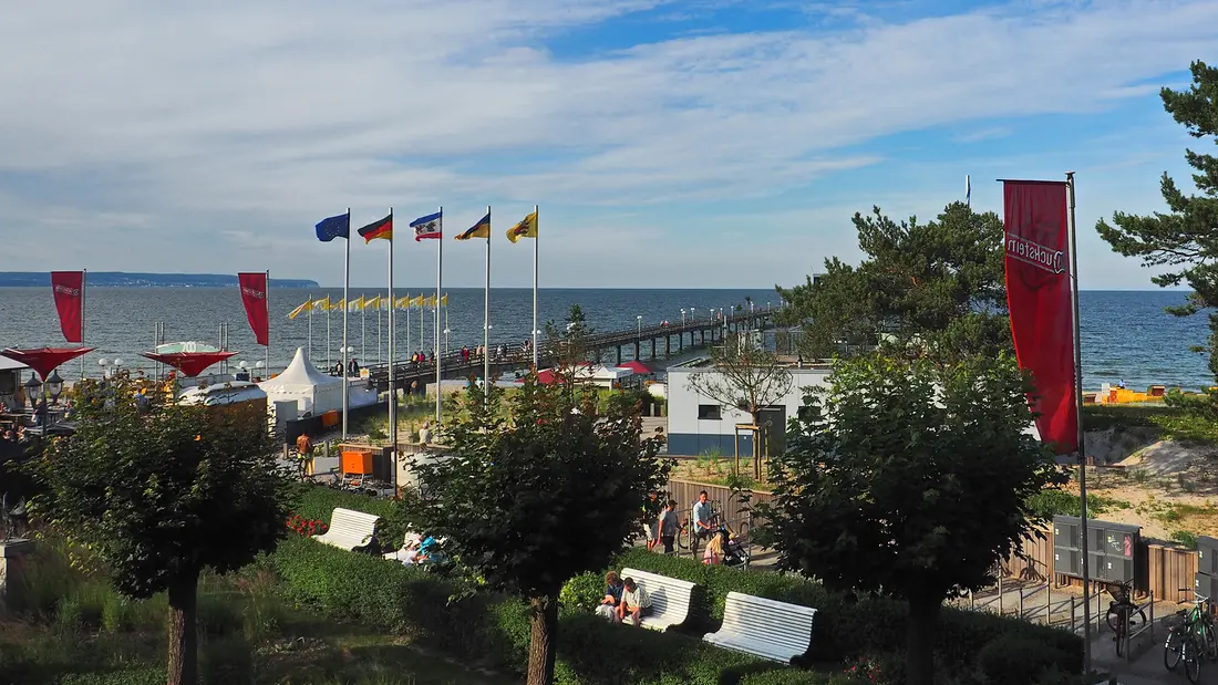 Fahnen am Strand