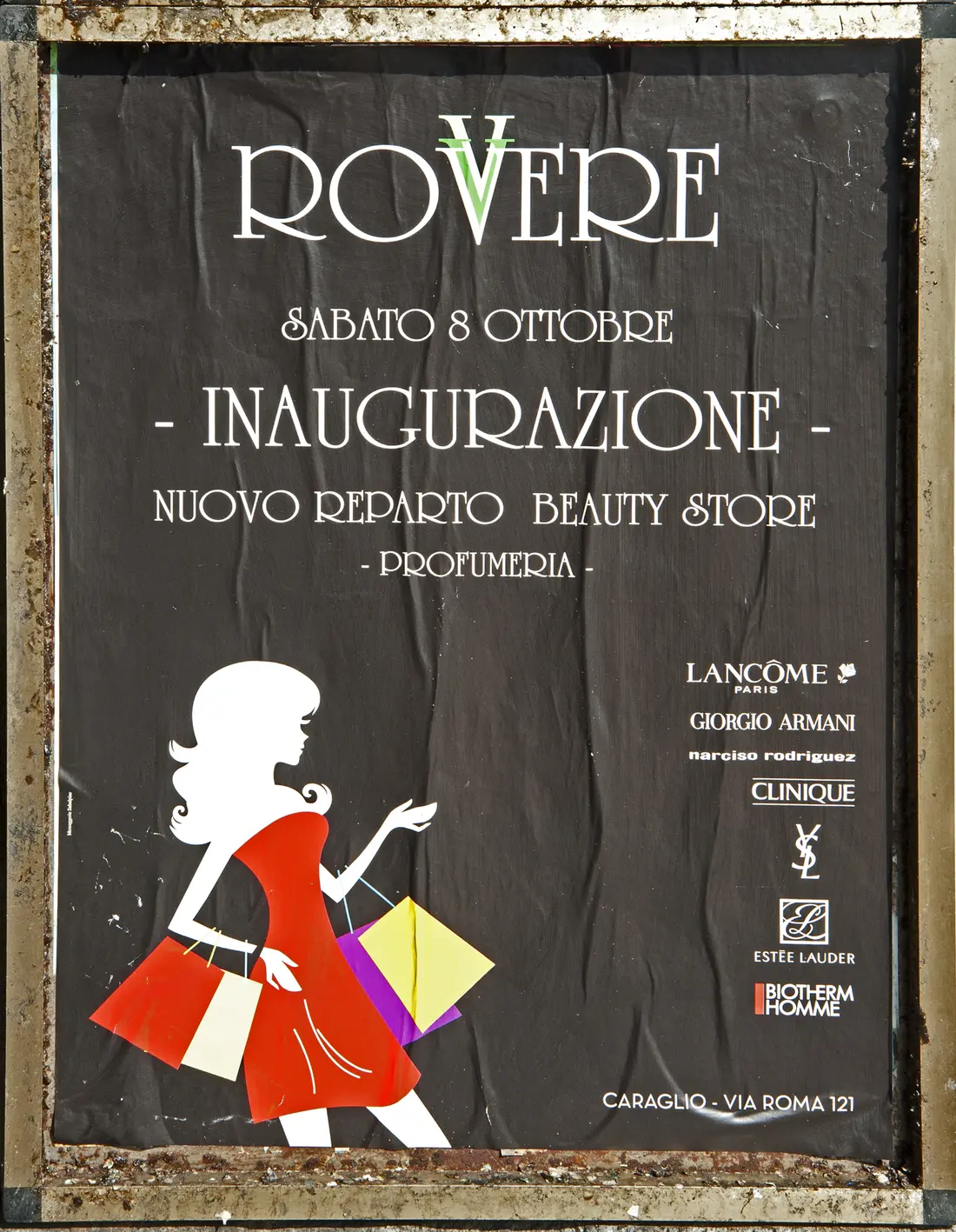 Plakat zur Eröffnung eines Beauty-Shops
