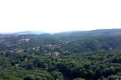 Blick über den Thüringer Wald vom Turm in der Wartburg