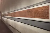 18m lange Pergamentrolle, mit Hyroglyphen eng beschrieben