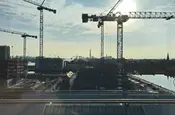 Blick aus dem Büro bis ans Meer