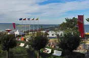 Fahnen am Strand