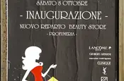 Plakat zur Eröffnung eines Beauty-Shops