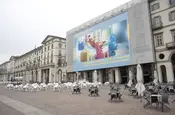 XXL-Plakat in Turin