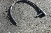 Aufgebrochenes Fahrradschloss