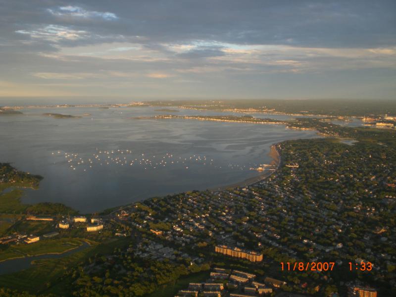 Anflug auf Boston