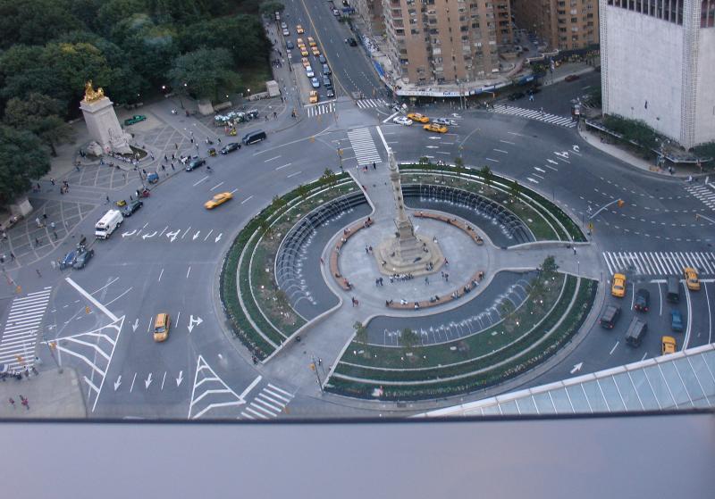 Blick auf den Columbus Circle