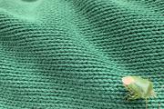 grüner Käfer auf grünem Pullover